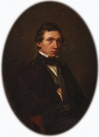 Portrait of the artist's eldest brother J. P. Bloch by Carl Bloch — Oil Painting Reproduction