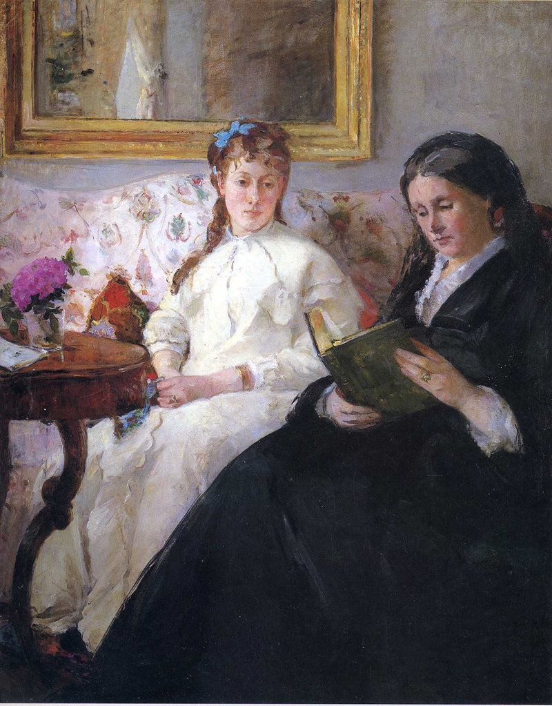 Portrait of the Artist's Mother and Sister by Berthe Morisot — Oil Painting Reproduction