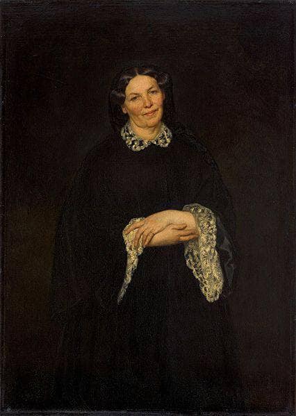 Portrait of the Artist's Mother by Henryk Rodakowski — Oil Painting Reproduction