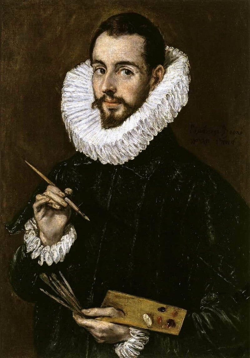 Portrait of the-Artist's son Jorge Manuel Theotokopoulos by El Greco — Oil Painting Reproduction
