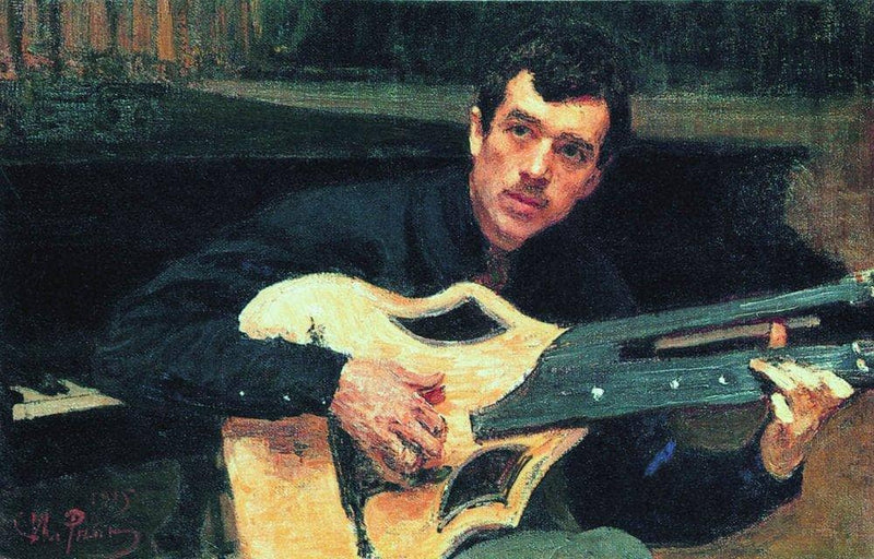 Portrait of the Artist V.S. Svarog by Ilya Repin — Oil Painting Reproduction
