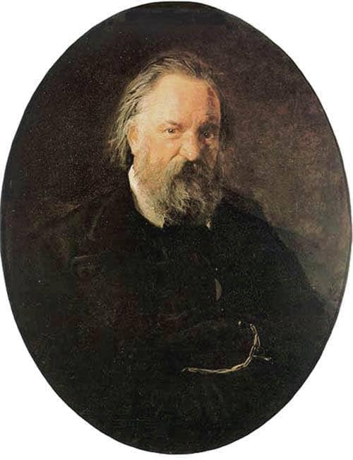 Portrait of the Author Alexander Herzen by Nikolai Ge, Oil Painting Reproduction