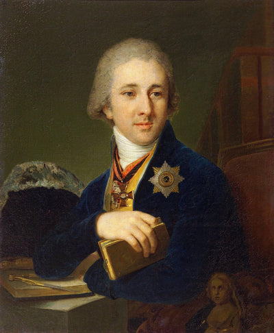 Portrait of the author Alexander Labsin in hallway