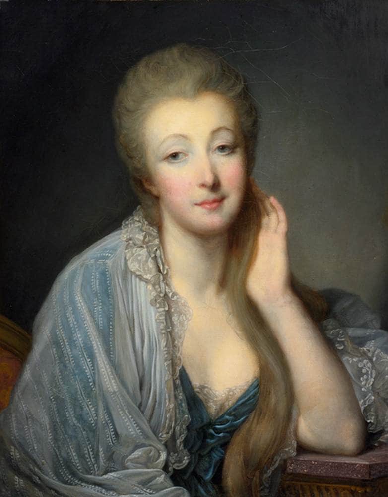 Portrait of the Comtesse du Barry by Jean-Baptiste Greuze — Oil Painting Reproduction