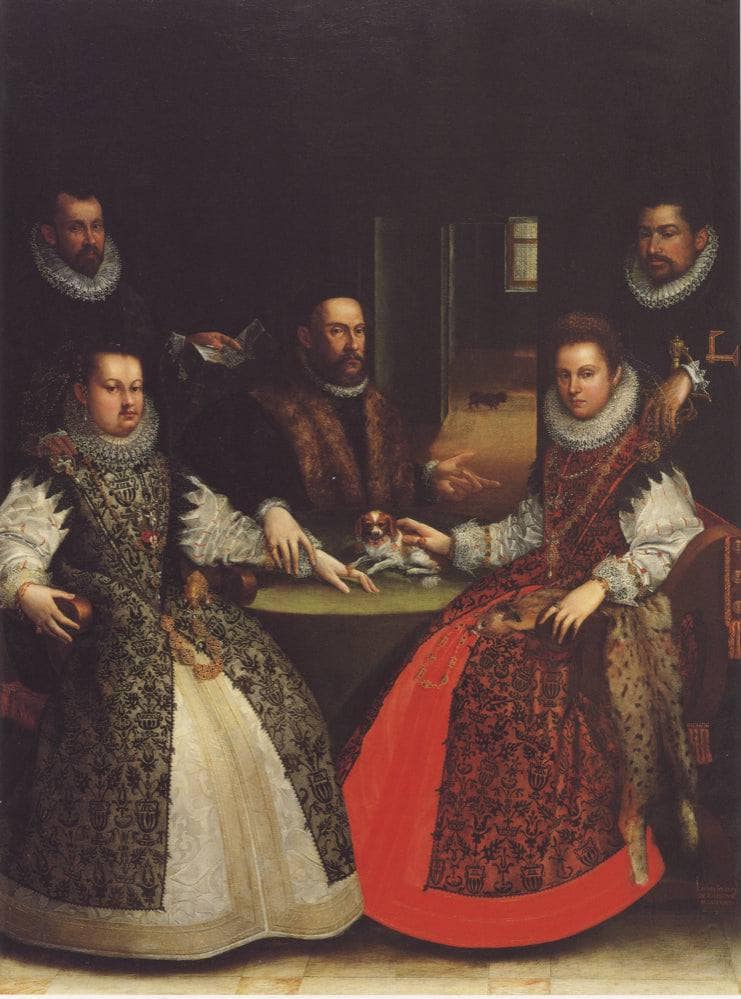 Portrait of the Coozzadini Family by Lavinia Fontana — Oil Painting Reproduction