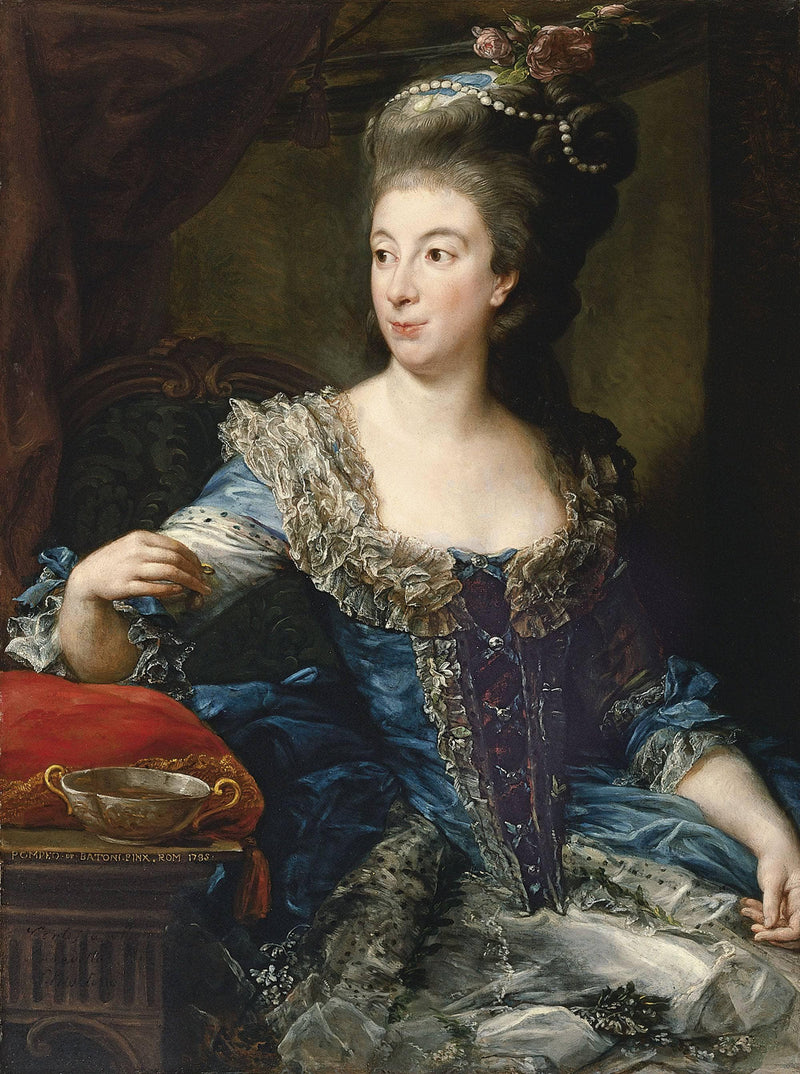 Portrait of the Countess Maria Benedetta Di San Martino by Pompeo Batoni — Oil Painting Reproduction