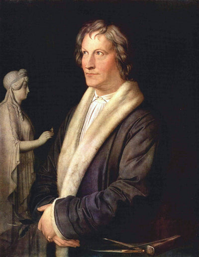 Portrait of the Danish Sculptor Bertel Thorvaldsen in study