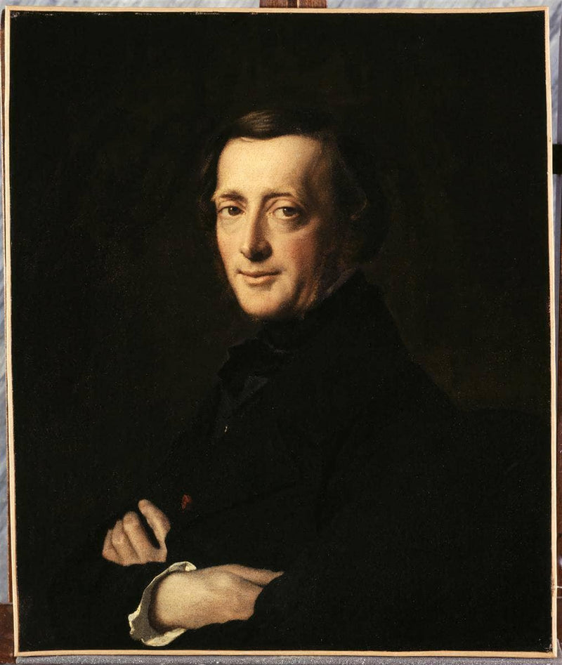 Portrait of the doctor M.G. Worms by Henri Lehmann — Oil Painting Reproduction