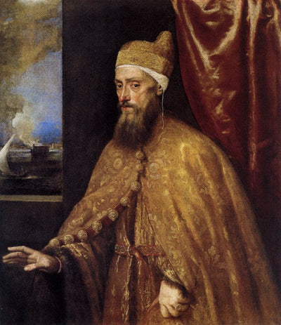 Portrait of the Doge Francesco Venier in dining room