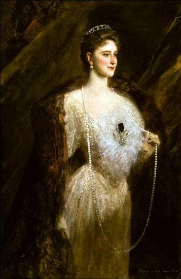 Portrait of the Empress Alexandra Fyodrovna by Benjamin Constant — Oil Painting Reproduction
