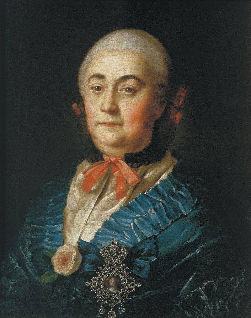 Portrait of the Lady in Waiting A.M.Izmaylova by Aleksey Antropov — Oil Painting Reproduction