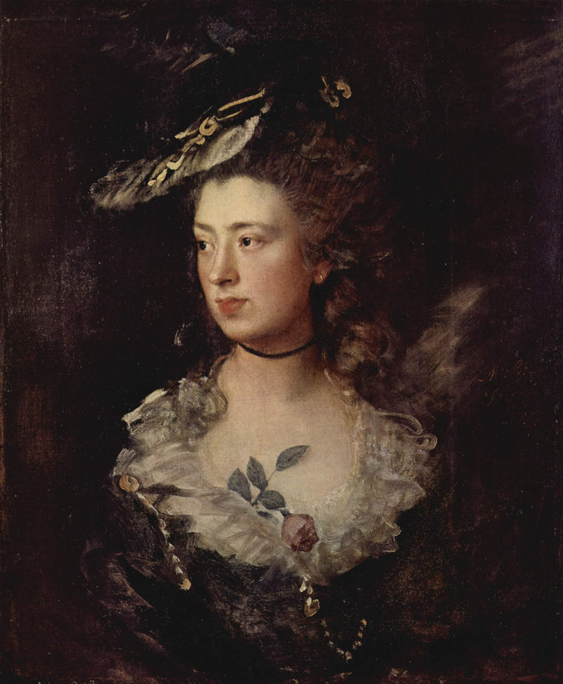 Portrait of the Mary Gainsborough by Thomas Gainsborough — Oil Painting Reproduction