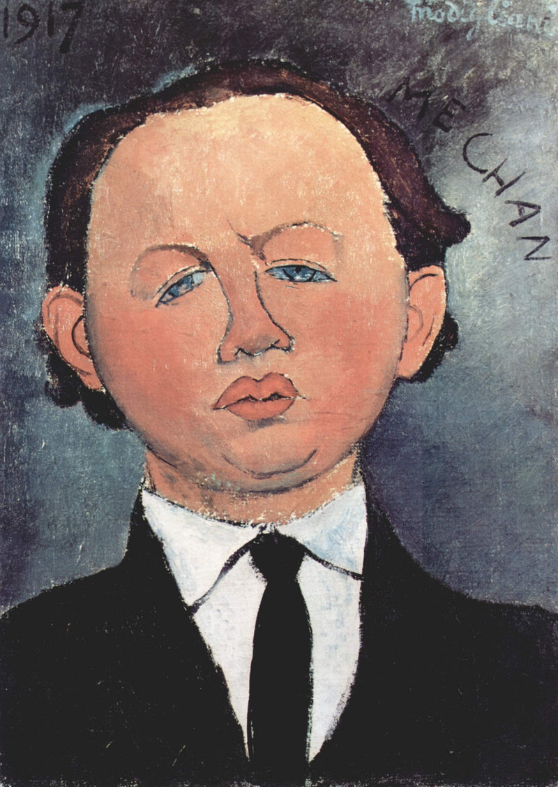 Portrait of the Mechanical by Amedeo Modigliani — Oil Painting Reproduction