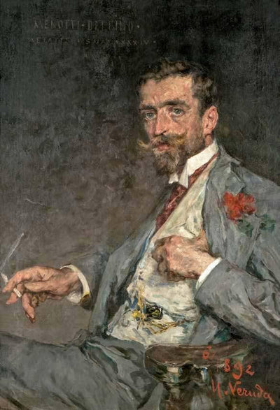 Portrait of the opera singer Domenico Giovanni Battista Delfino, known as Menotti in home office