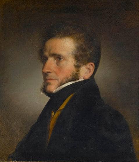 Portrait of the painter Giuseppe Canella by Friedrich von Amerling — Oil Painting Reproduction