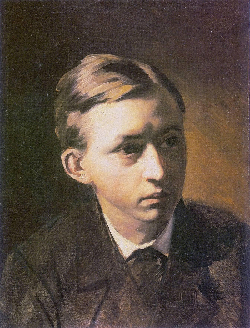 Portrait of the Painter Nikolai Kasatkin by Vasily Perov — Oil Painting Reproduction