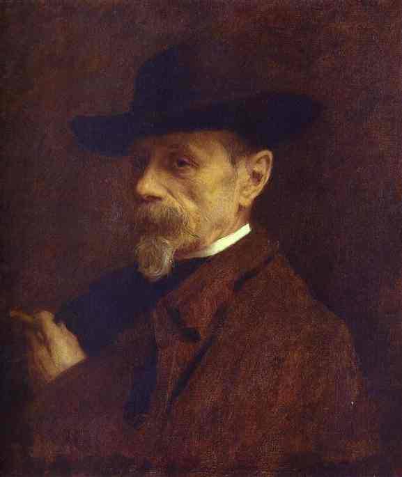 Portrait of the Photographer Andrey Denier by Ivan Kramskoy — Oil Painting Reproduction