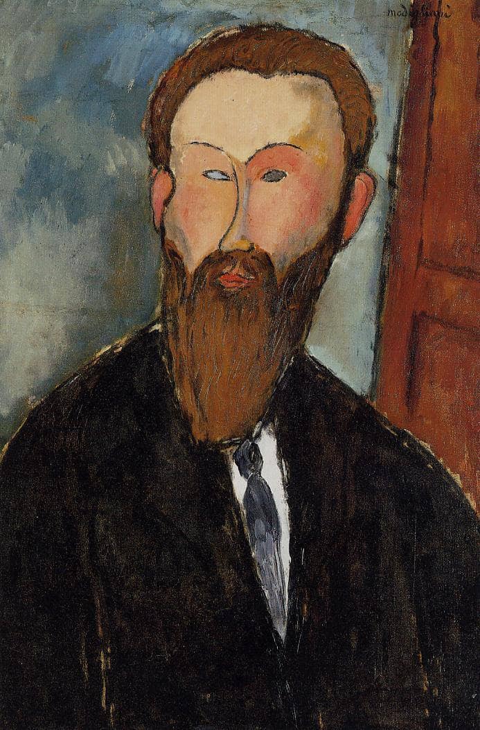 Portrait of the Photographer Dilewski by Amedeo Modigliani — Oil Painting Reproduction