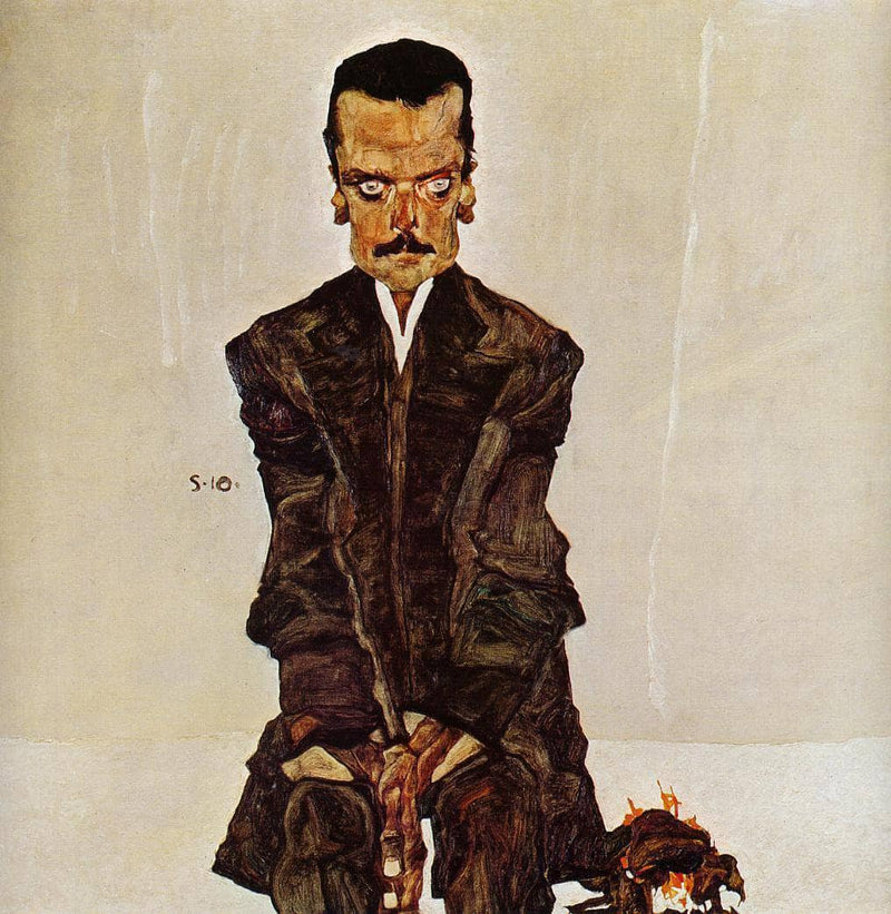 Portrait of the Publisher Eduard Kismack by Egon Schiele — Oil Painting Reproduction