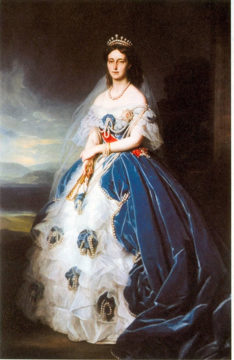 Portrait of the Queen Olga of Württemberg by Franz Xaver Winterhalter — Oil Painting Reproduction
