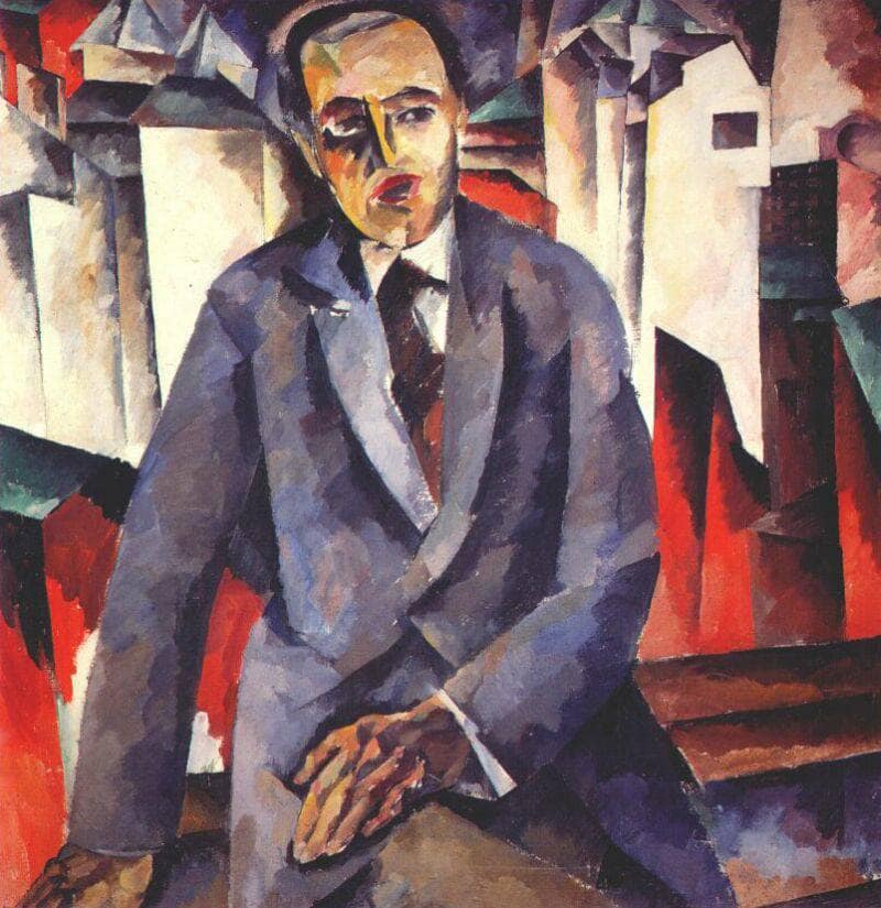 Portrait of the Regisseur Alexander Tairov by Aristarkh Lentulov — Oil Painting Reproduction