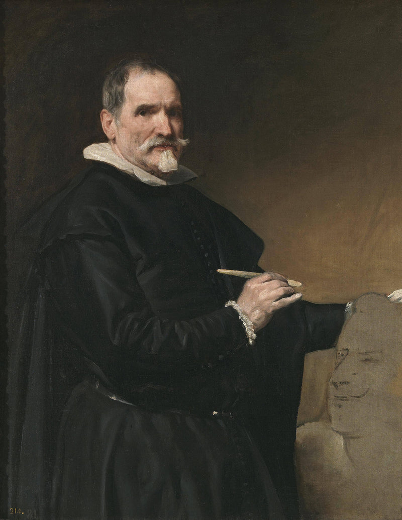 Portrait of the Sculptor, Juan Martinez Montanes by Diego Velazquez — Oil Painting Reproduction