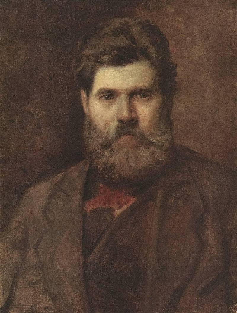 Portrait of the Sculptor Vladimir Brovsky by Vasily Perov — Oil Painting Reproduction