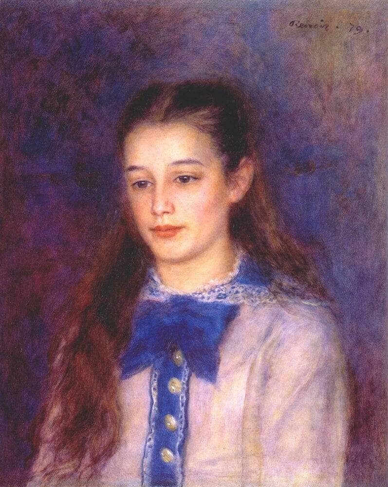 Portrait of Therese Berard by Pierre-Auguste Renoir — Oil Painting Reproduction