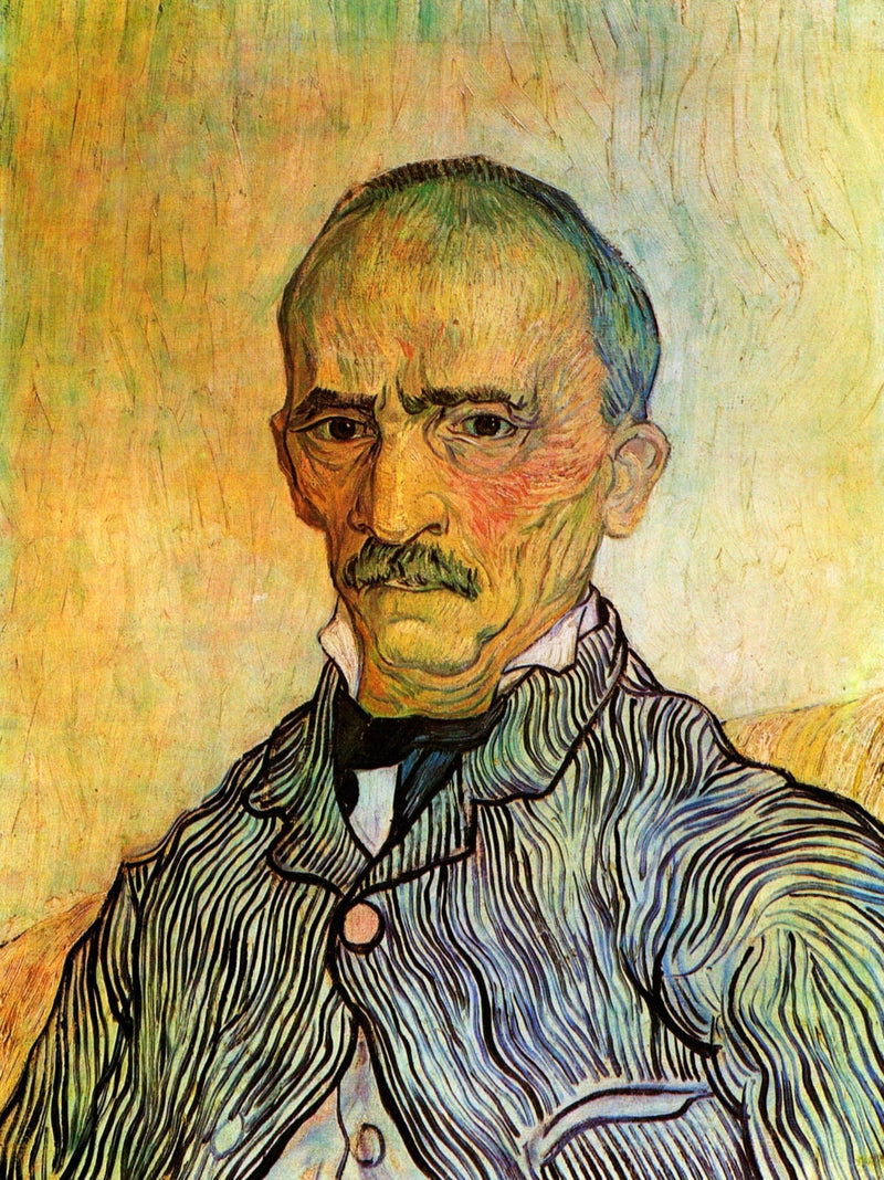 Portrait of Trabuc, an Attendant at Saint-Paul Hospital by Vincent van Gogh — Oil Painting Reproduction