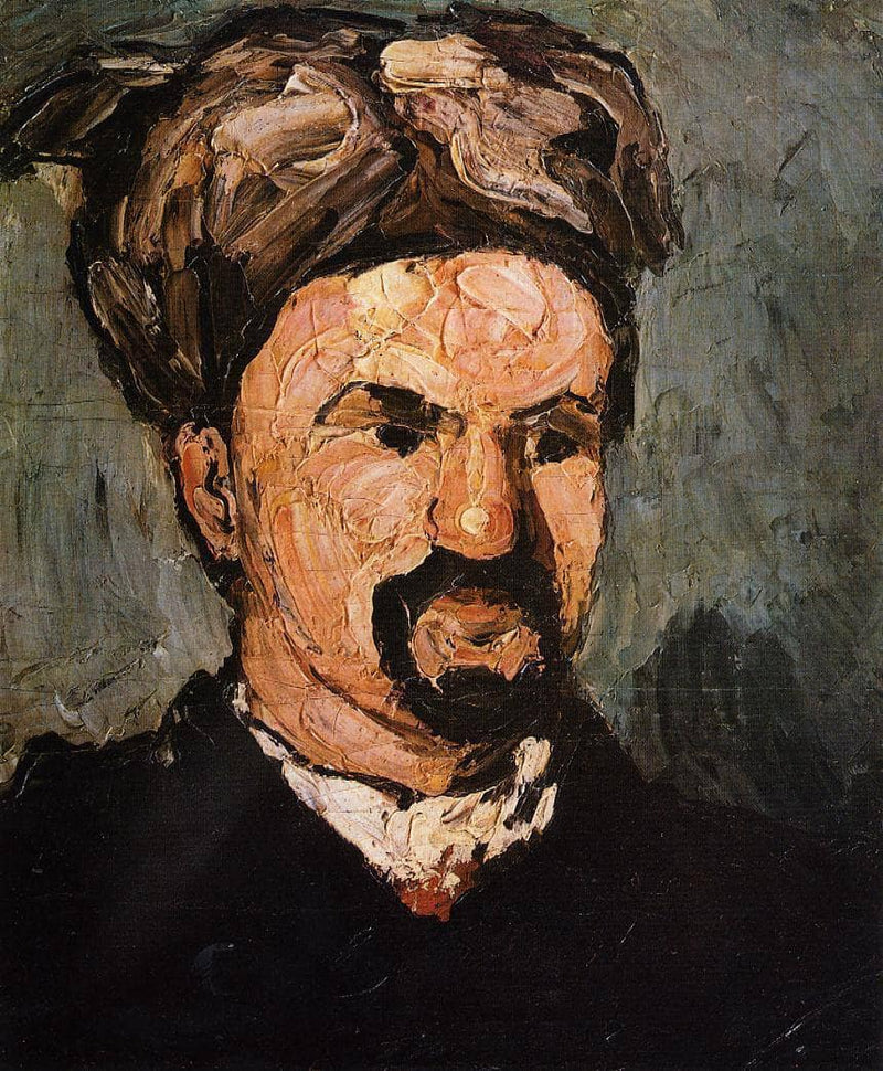 Portrait of Uncle Dominique in a Turban by Paul Cezanne — Oil Painting Reproduction