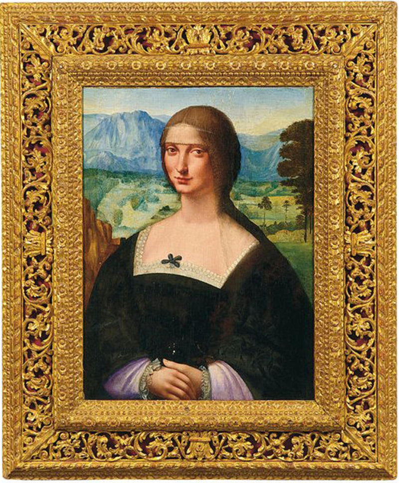 Portrait of unknown lady by Francesco Melzi — Oil Painting Reproduction