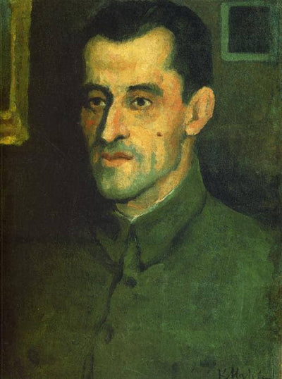 Portrait of V.A.Pavlov in entryway