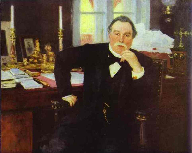 Portrait of V. K. Pleve by Ilya Repin — Oil Painting Reproduction