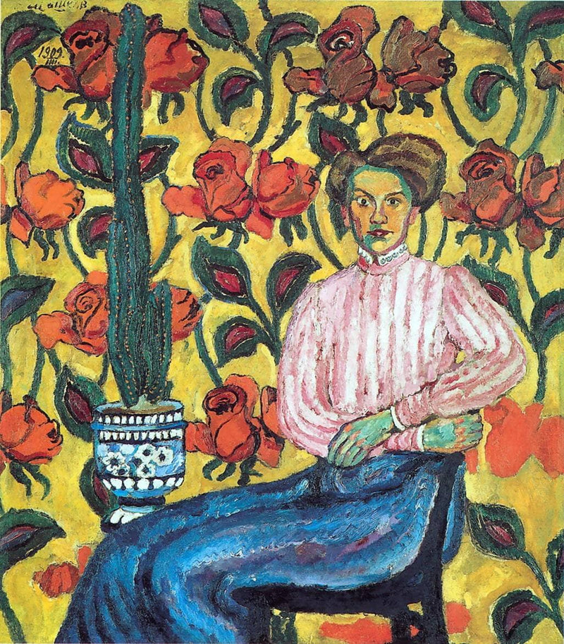 Portrait of V.P. Vinogradova by Ilya Mashkov — Oil Painting Reproduction