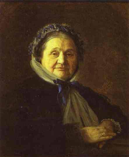 Portrait of V Voyeykova by Ivan Kramskoy — Oil Painting Reproduction
