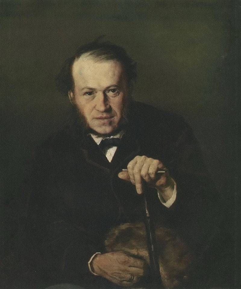 Portrait of Vasily Bezsonov by Vasily Perov — Oil Painting Reproduction