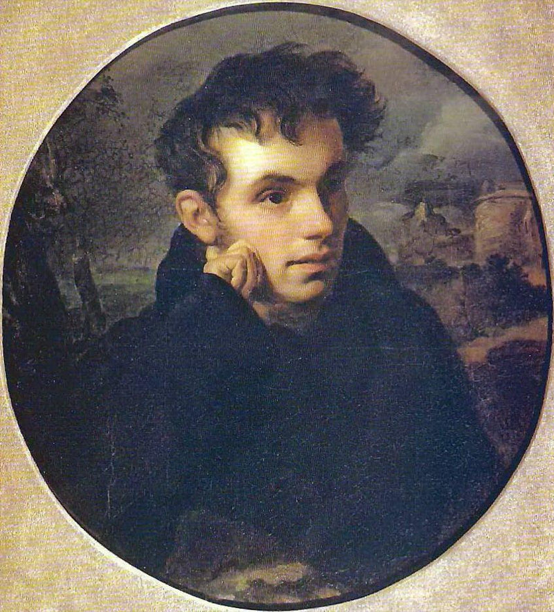 Portrait of Vasily Zhukovsky by Orest Kiprensky — Oil Painting Reproduction