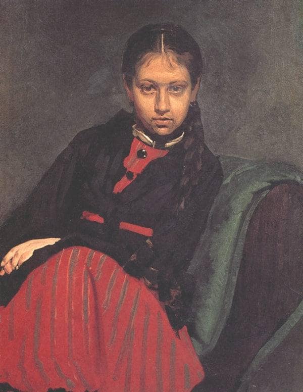 Portrait of Vera Shevtsova by Ilya Repin — Oil Painting Reproduction