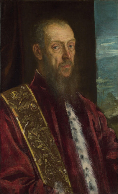 Portrait of Vincenzo Morosini in kitchen