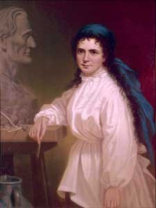 Portrait of Vinnie Ream by George Caleb Bingham — Oil Painting Reproduction