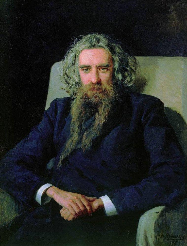 Portrait of Vladimir Solovyov by Mykola Yaroshenko — Oil Painting Reproduction