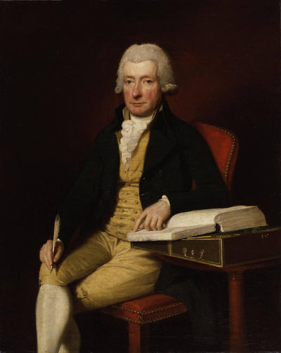 Portrait of William Cowper in home office