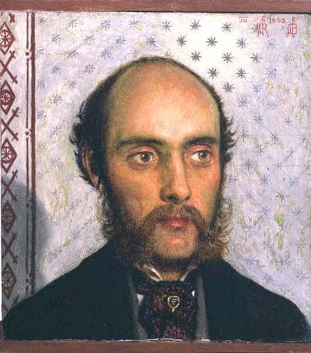 Portrait of William Michael Rossetti (1829-1919) by Lamplight by Ford Madox Brown — Oil Painting Reproduction