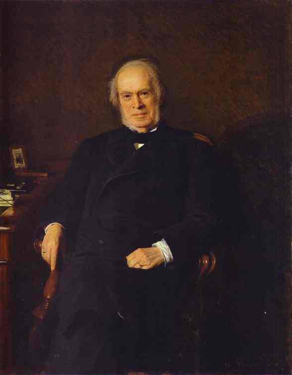 Portrait of Yakov Golubev, Vice Director of the Tax Department by Ivan Kramskoy — Oil Painting Reproduction