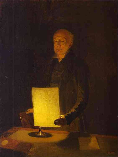 Portrait of Ye. G. Flug in master bedroom