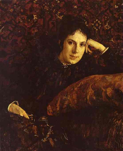 Portrait of Yekaterina Chokolova in hallway