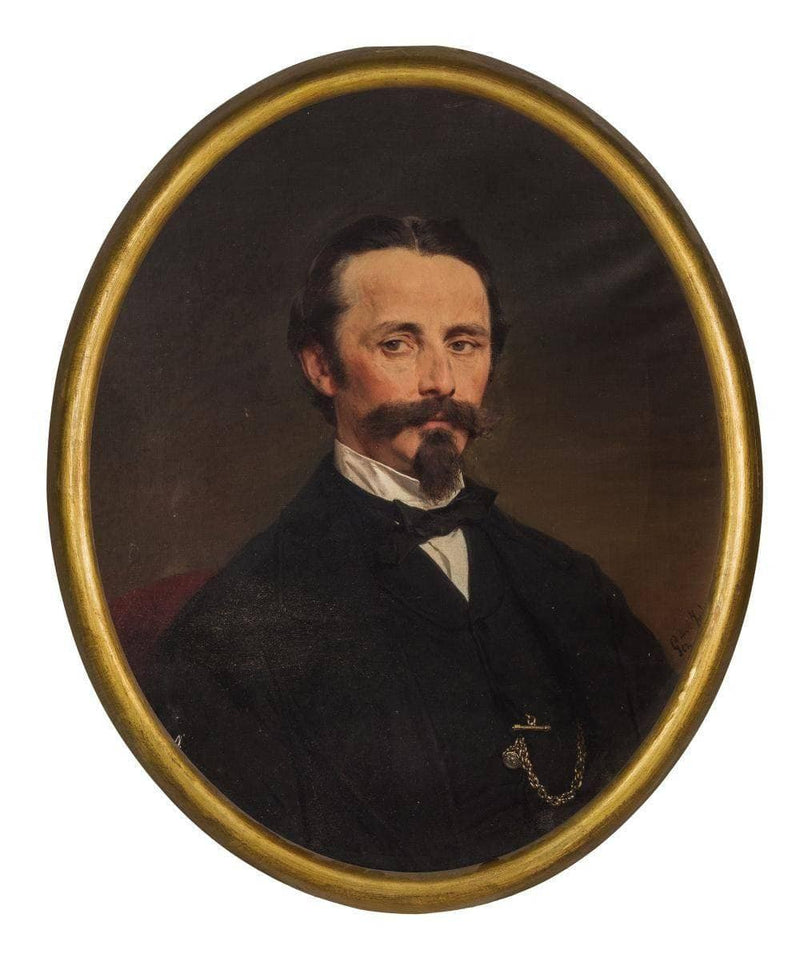 Portrait of young man by Gerolamo Induno — Oil Painting Reproduction
