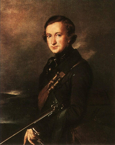 Portrait of Yu. F. Samarin in the Hunting Dress in living room
