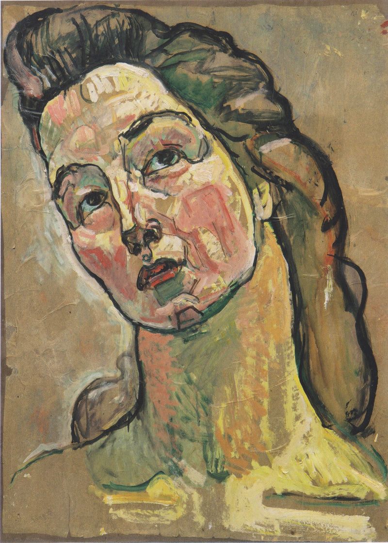 Portrait study to "Look into the infinity" by Ferdinand Hodler — Oil Painting Reproduction