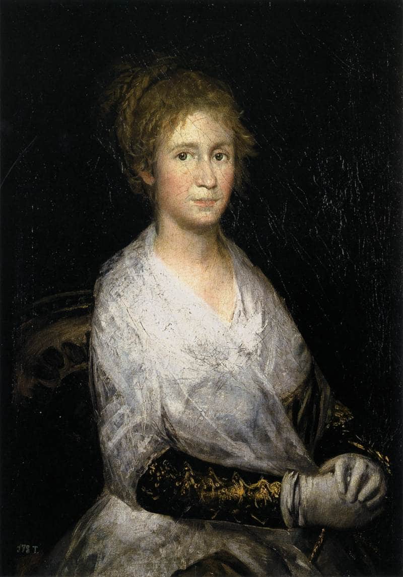 Portrait thought to be Josepha Bayeu (or Leocadia Weiss) by Francisco Goya — Oil Painting Reproduction